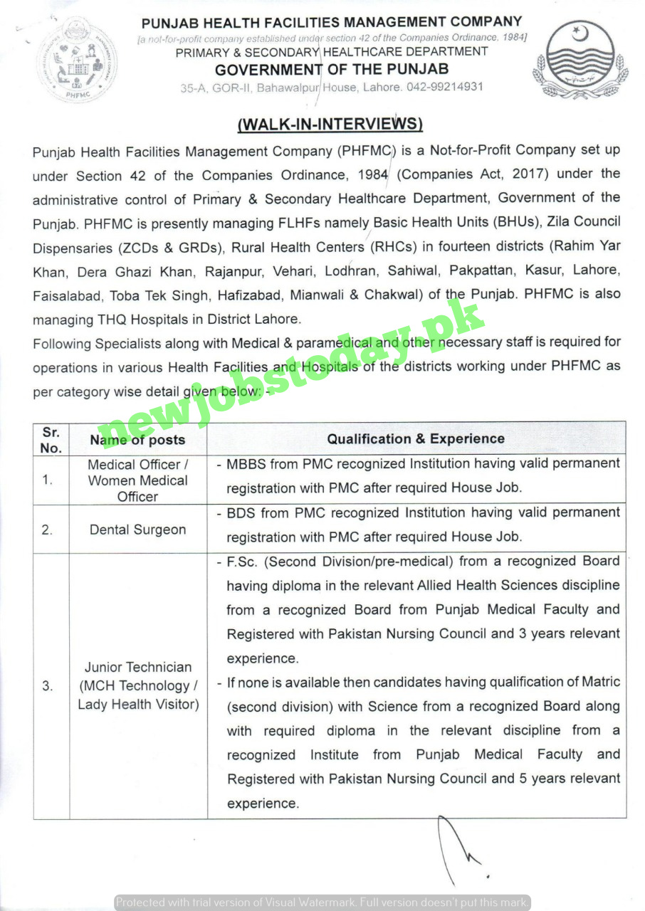dispenser-jobs-health-department-punjab-2022