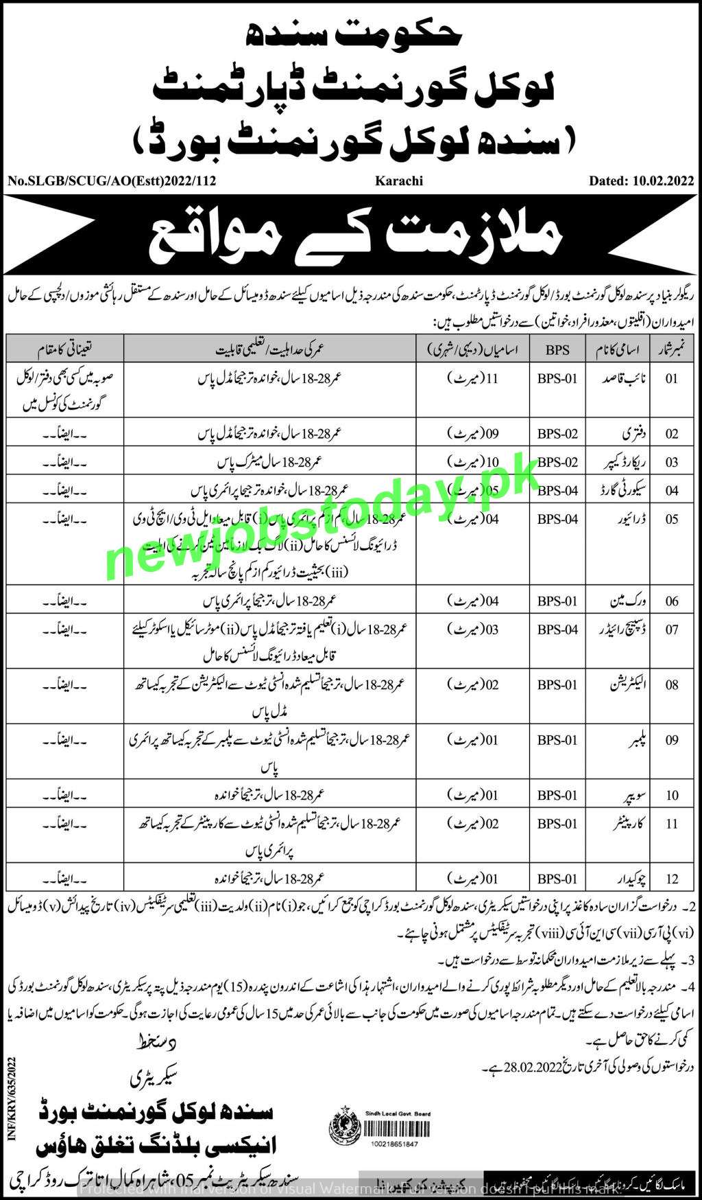 jobs-at-sindh-local-government-department-2022