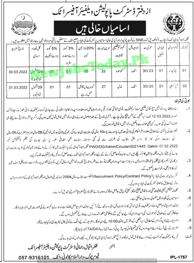 vacant-seats-in-pwd-attock-jobs-2022