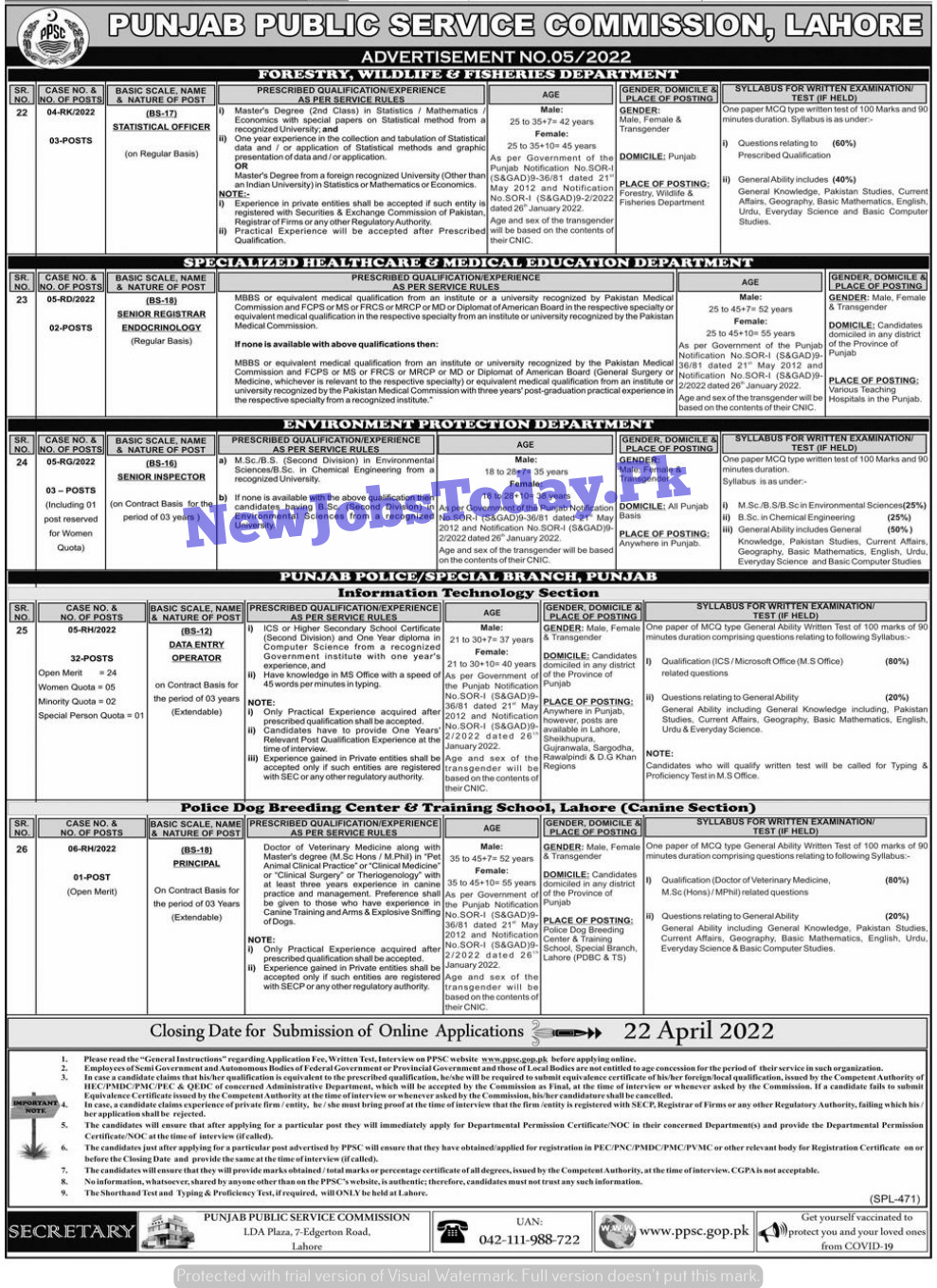 punjab-police-special-branch-jobs-2022-ppsc