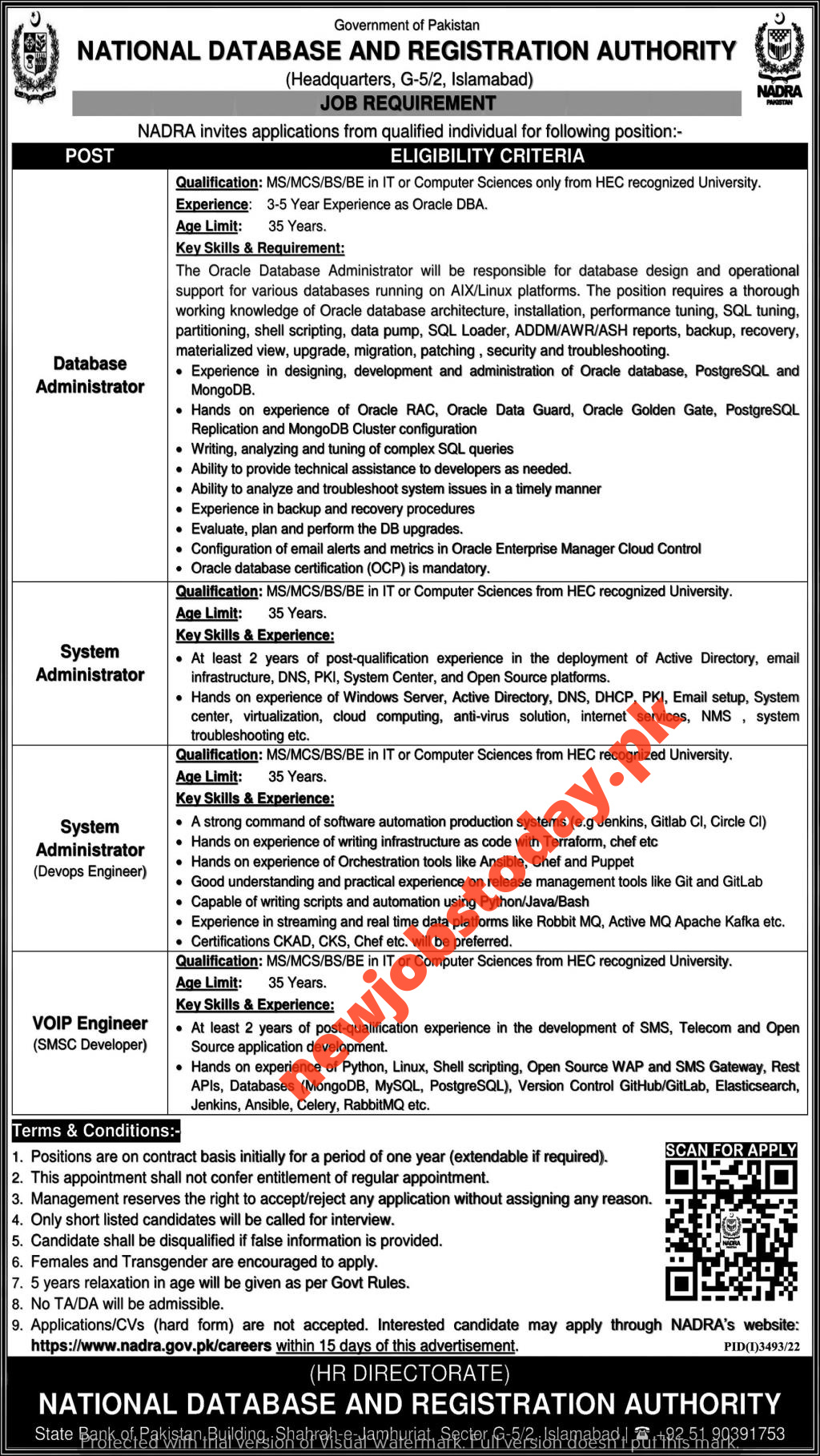  Jobs In National Database and Registration Authority